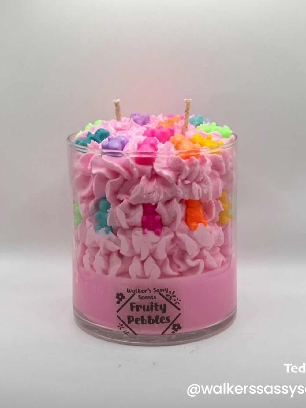 Pink Gummy Bear Candle